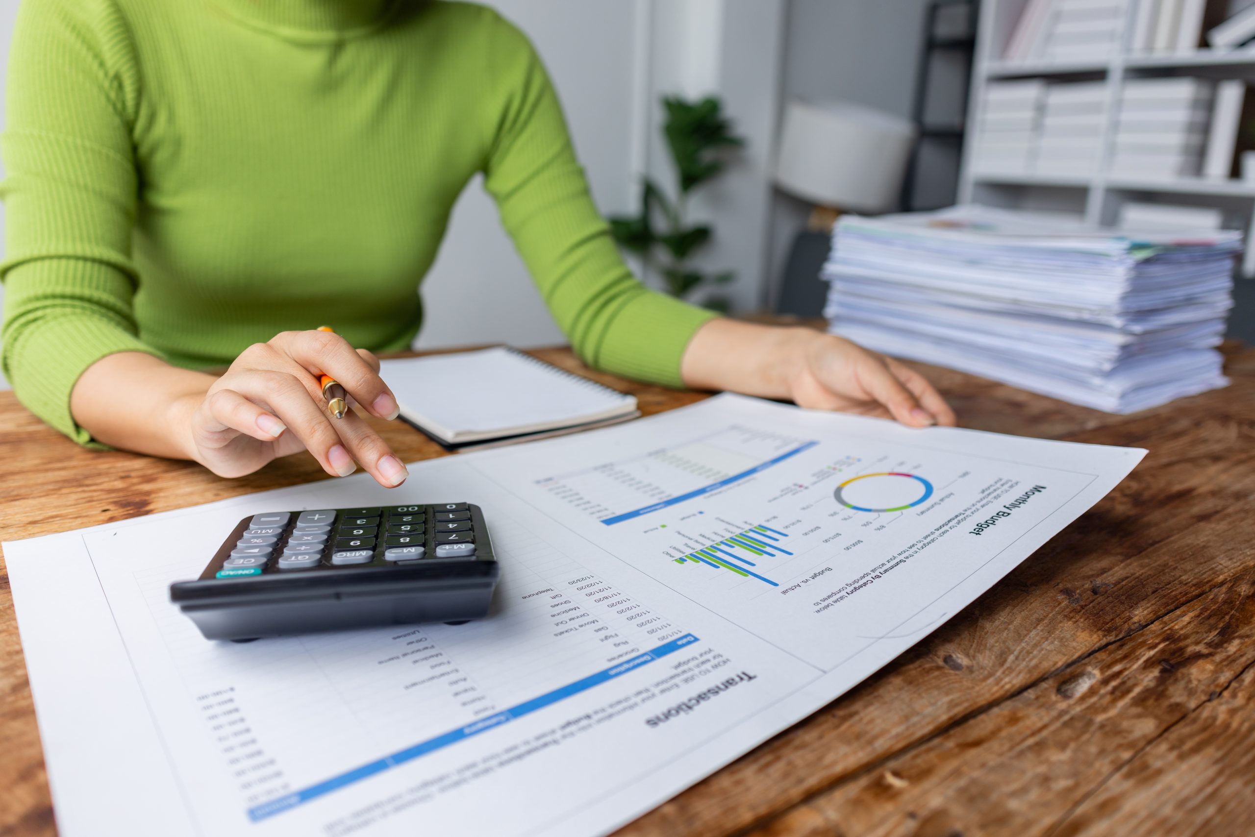 Contemporary accounting office reception with a welcoming professional atmosphere